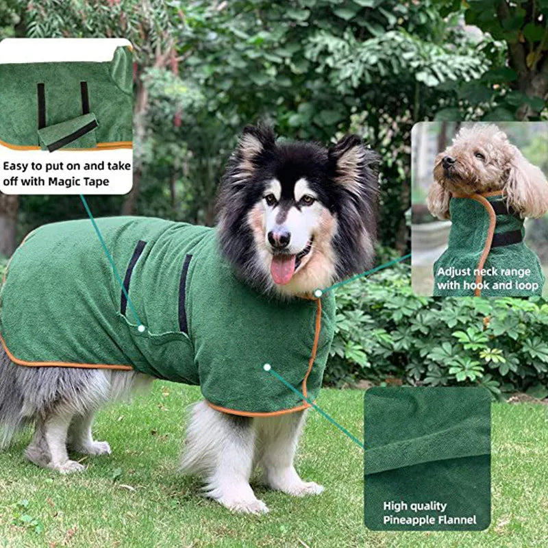 Pet Quick-Dry Bathrobe Towel